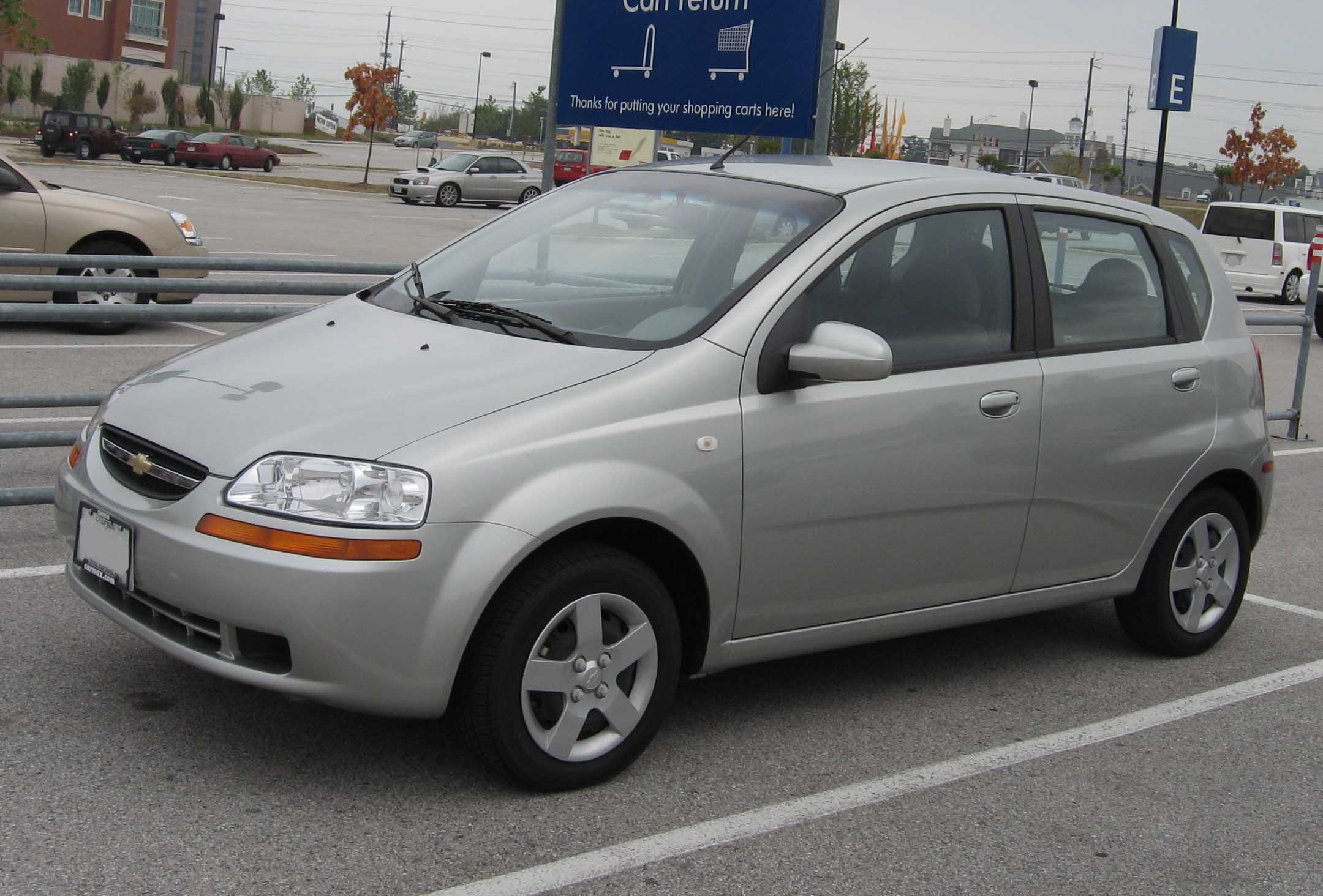 Размер колёс на Chevrolet Aveo 2007