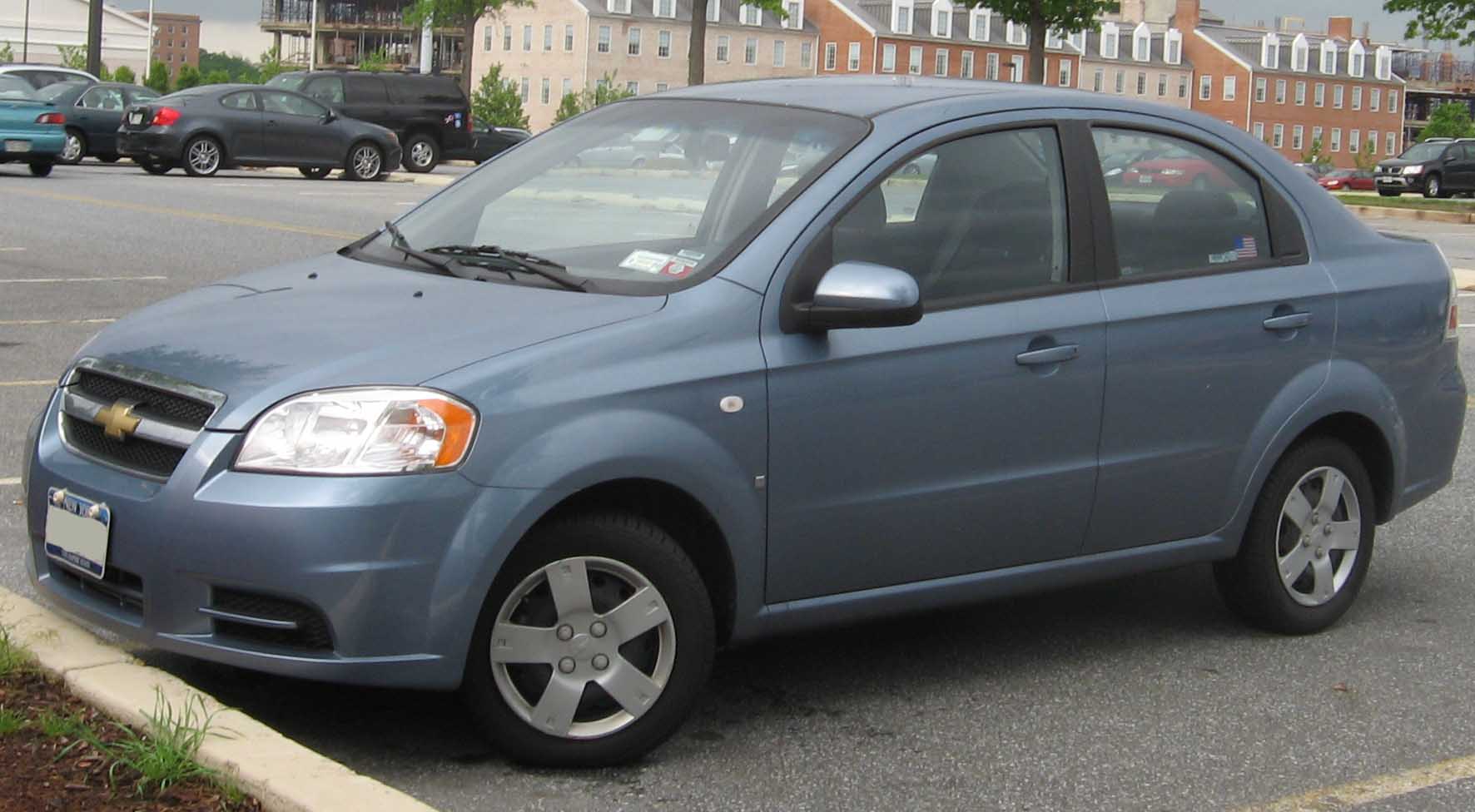 Размер колёс на Chevrolet Aveo 2008