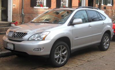 Размер колёс на Lexus RX 2009